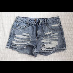 Denim Highwaist Shorts